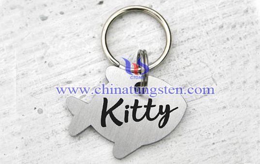 fish tungsten dog ID tag image