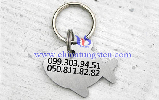 fish tungsten dog ID tag image