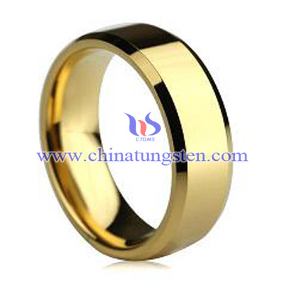 gold plated tungsten ring