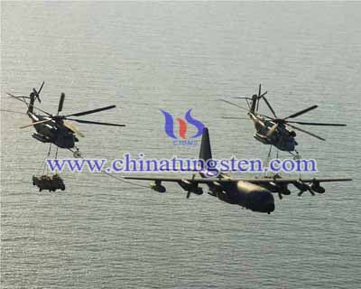 Tungsten alloy counterweight for aircrafts  helicopters