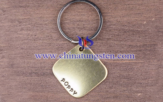 square tungsten dog ID tag image