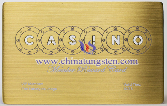 tungsten alloy card image