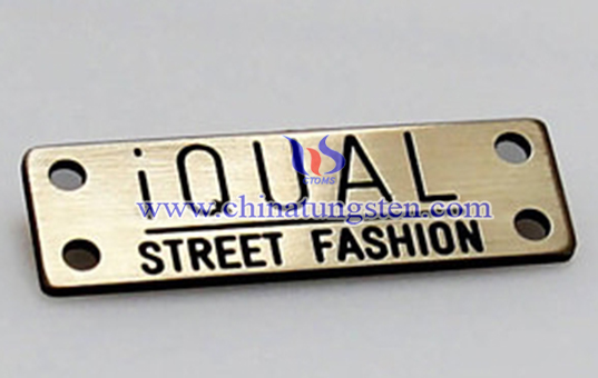 tungsten clothing label image